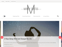 Tablet Screenshot of mandysantos.com